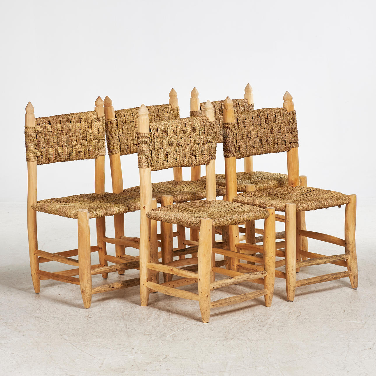 STOL. 5 stk, "Doum", marokkansk.