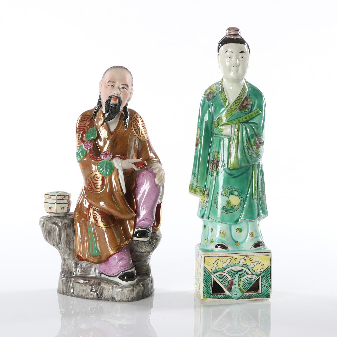 CHINESISCHE FIGUREN, ZWEITEILIG.