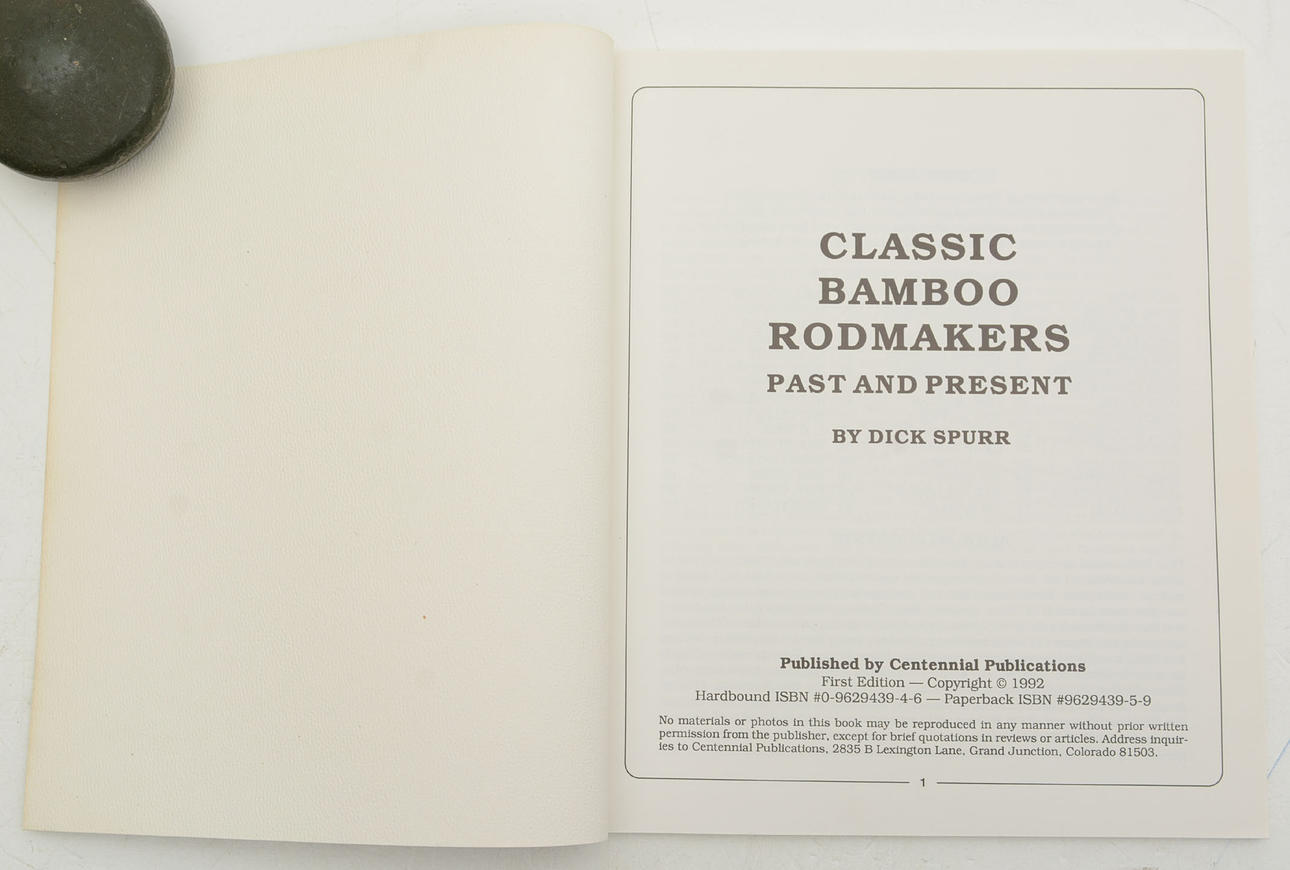 Classic Bamboo Rodmakers Past and Present Dick Spurr. Böcker, Kartor & Handskrifter Böcker
