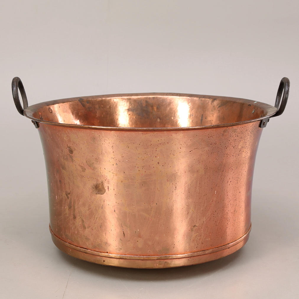 TVÄTTGRYTA koppar, 1800-/1900-tal.