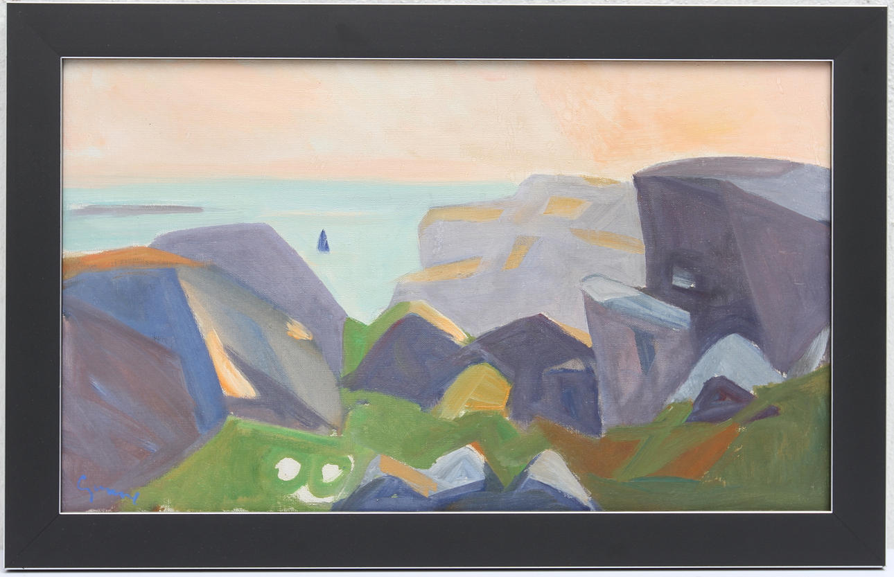 CARL GUNNE. Olja på duk, sign.