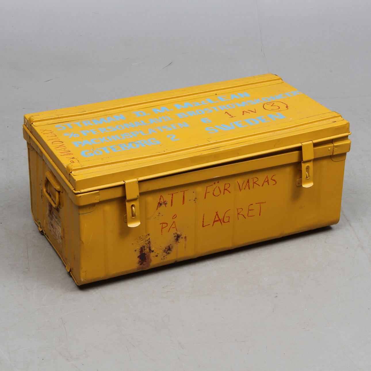 LÅDA, plåt, 1900-tal.