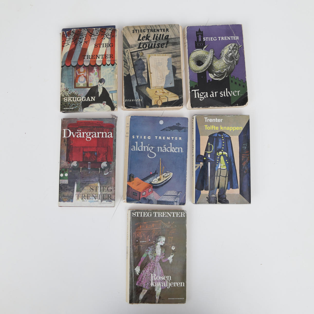 Books 7 pcs, Stieg Trenter.