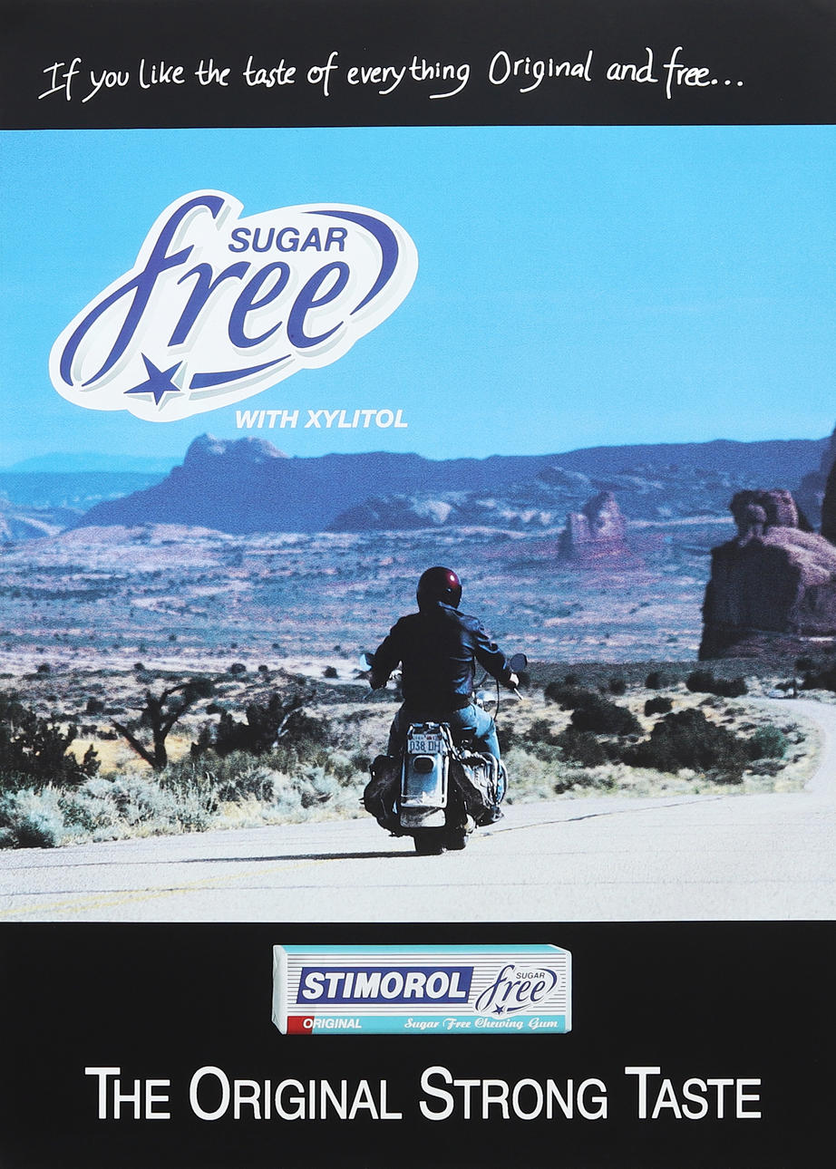 ADVERTISING POSTER, offset printing, Stimorol.