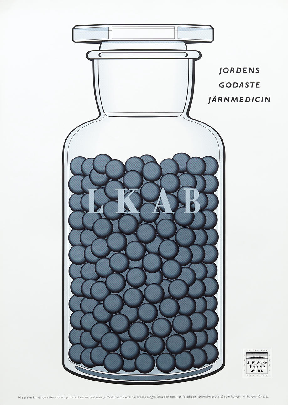 ADVERTISING POSTER, offset printing, LKAB.