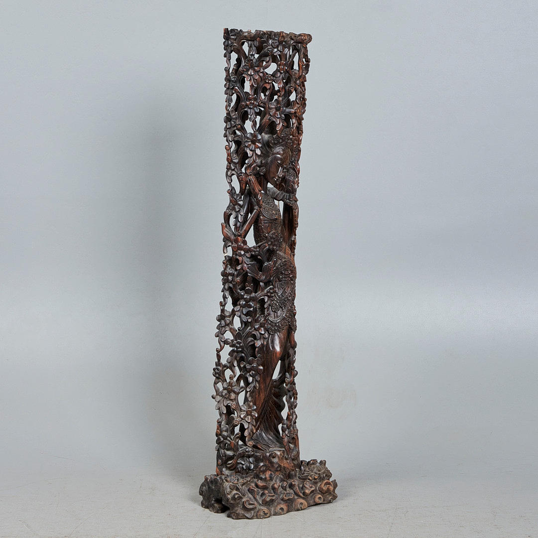 Skulptur / figur, danser, træ, Indien.