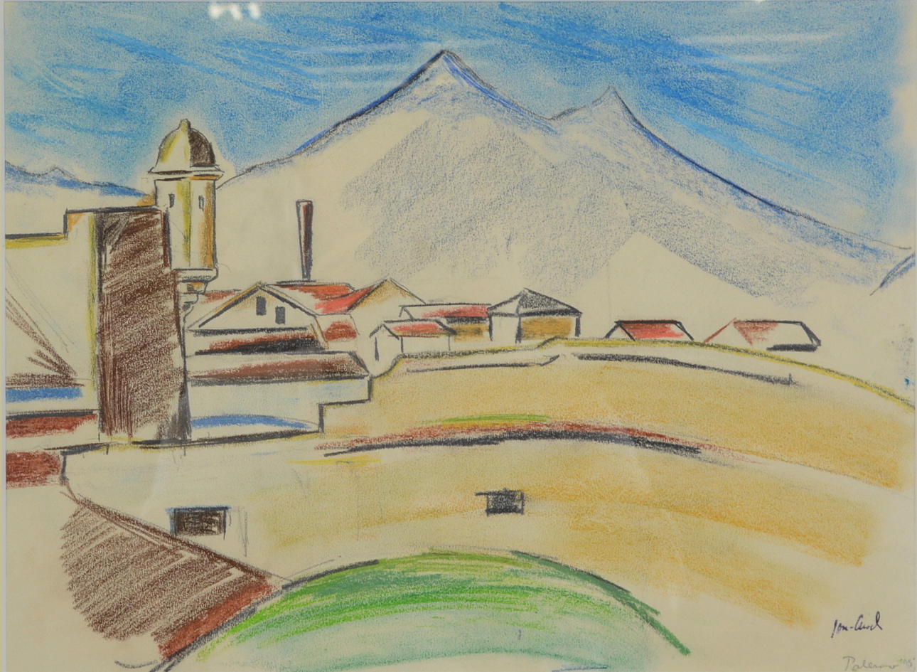 JOHN JON-AND. Pastell.