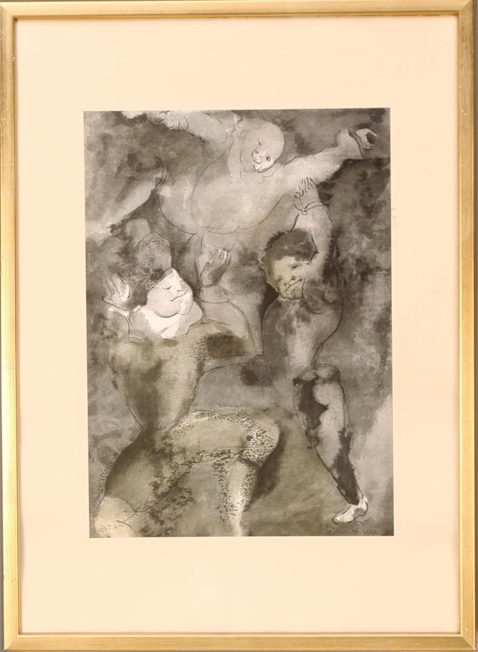 LEONOR FINI. Litografi, dansare, signerad.