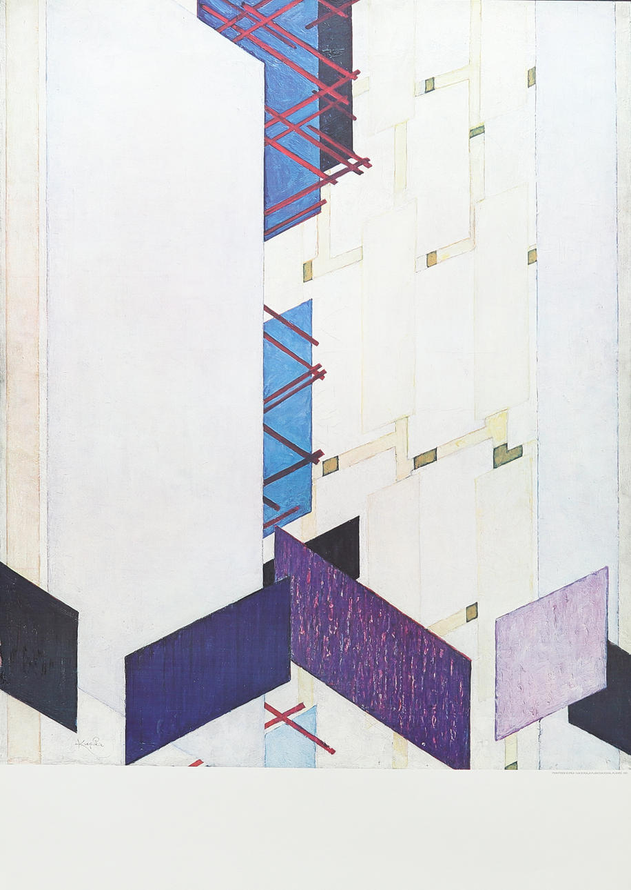 FRANTIŠEK KUPKA. Diagonal planes, offset printing.