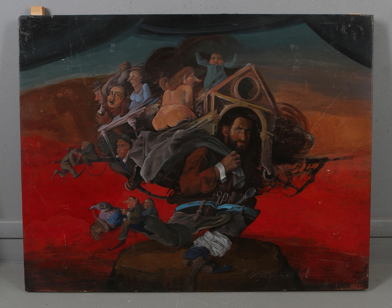 TADEUSZ MICHALUK. olja på pannå, signerad samt daterad 77.