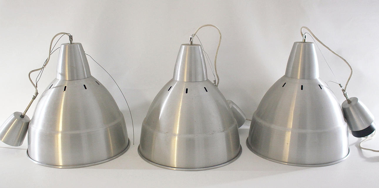 INDUSTRIAL LAMP, 3 metal Ikea.