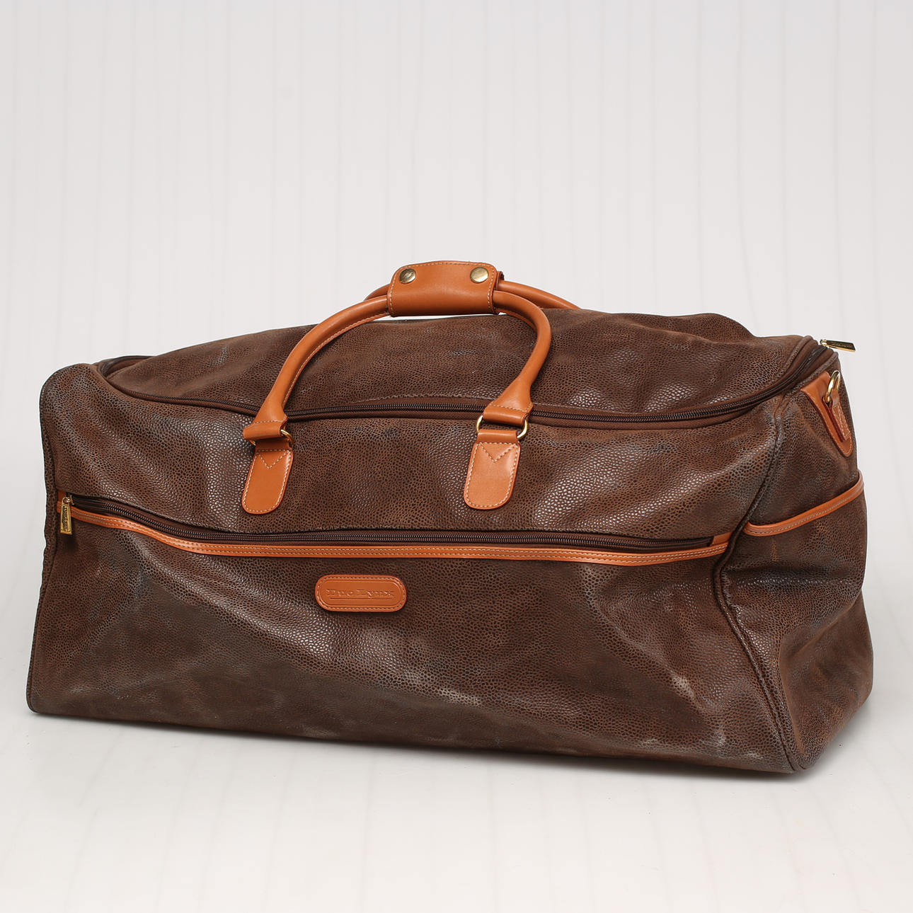 BAG/BAG, leather, Duo Lynx with side compartment.