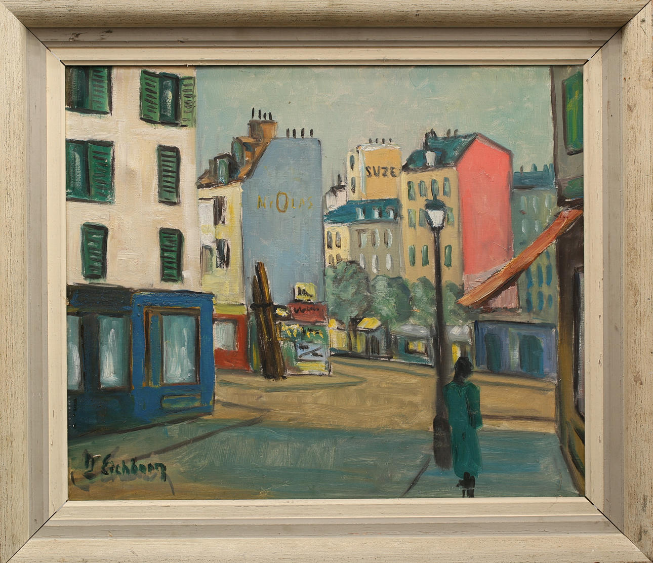 JACK EICHBORN. oil on canvas, Paris motif, signed J Eichborn.