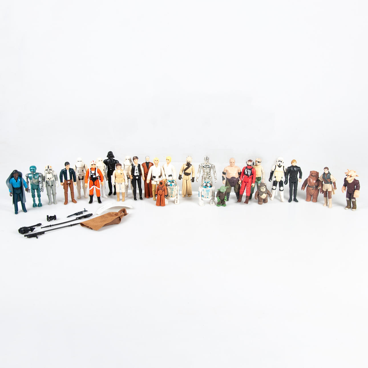 FIGURAS STAR WARS, 29 piezas, 1977-.