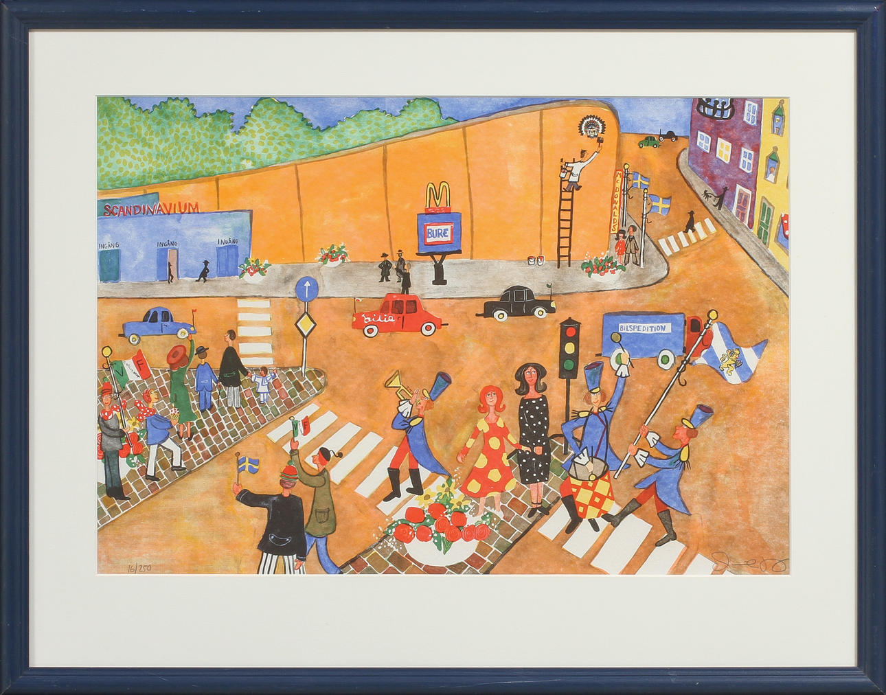 MARIKA LANG. Scandinavium, färglitografi, signerad och numrerad 16/250.