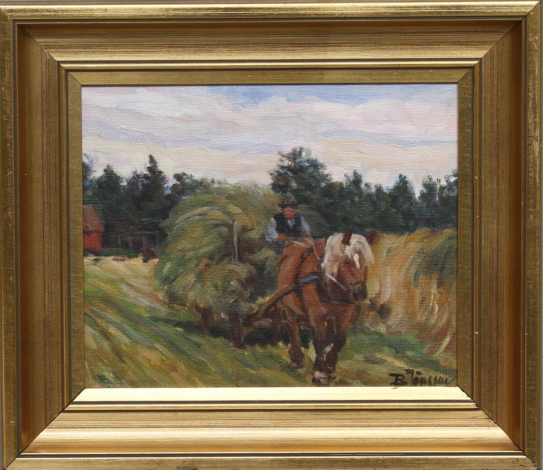 BROR JÖNSSON. Olja på duk, signerad.