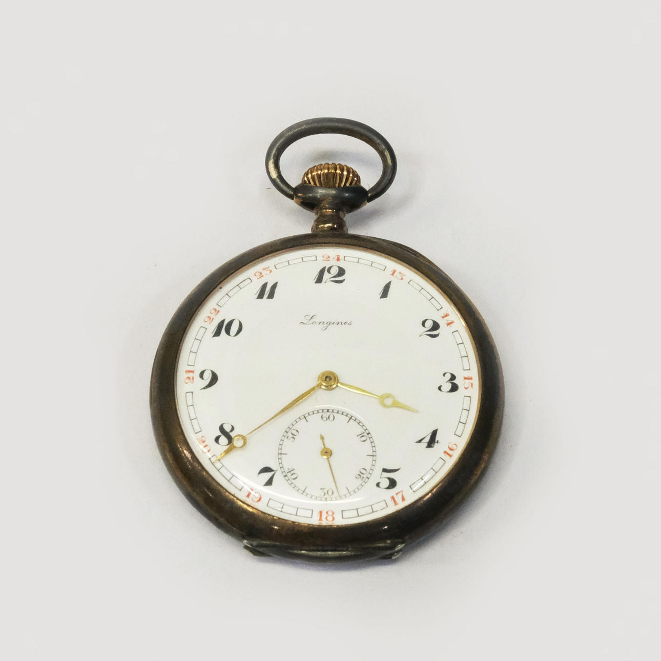 LONGINES. POCKET WATCH. SILVER CASE.