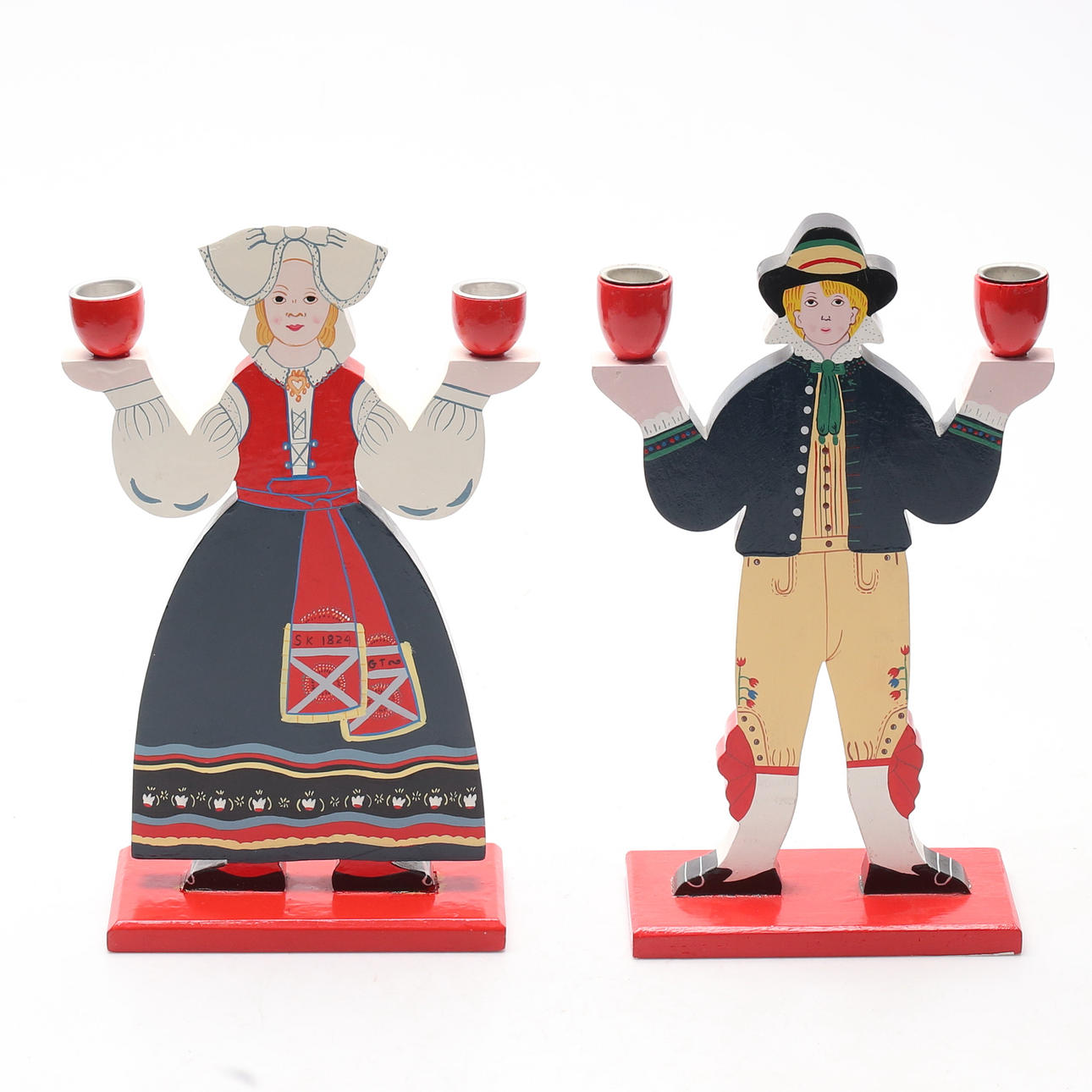 Kerzenhalter, ein Paar, Holz, Lizzie Velander, IKEA.