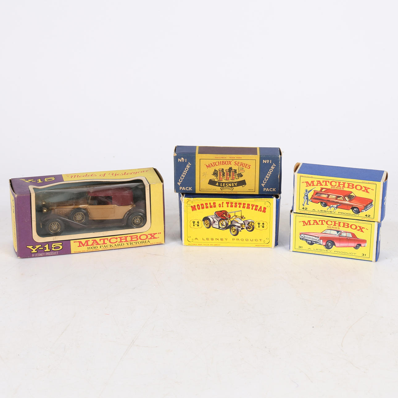 A COLLECTION OF MATCHBOX MODELS.