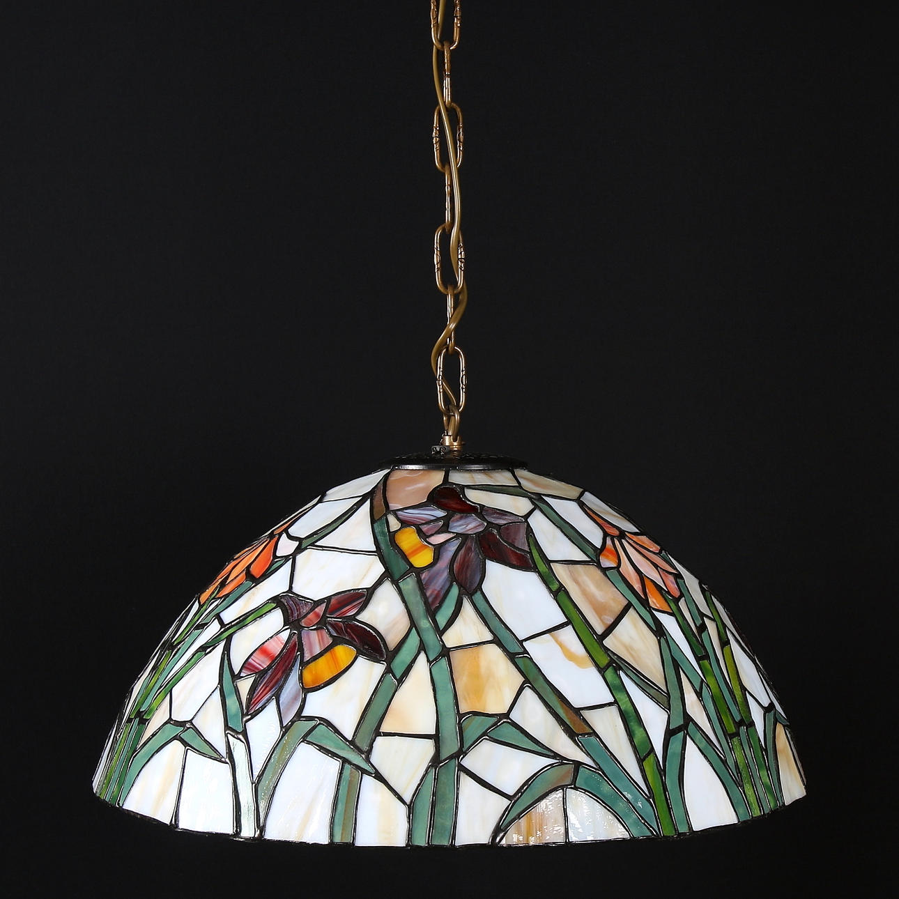 TAKLAMPA, Tiffany-stil. 1900-tal.