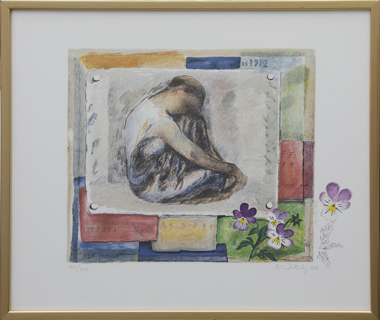 HANS POLMAN. LITO, signerad, 1987.