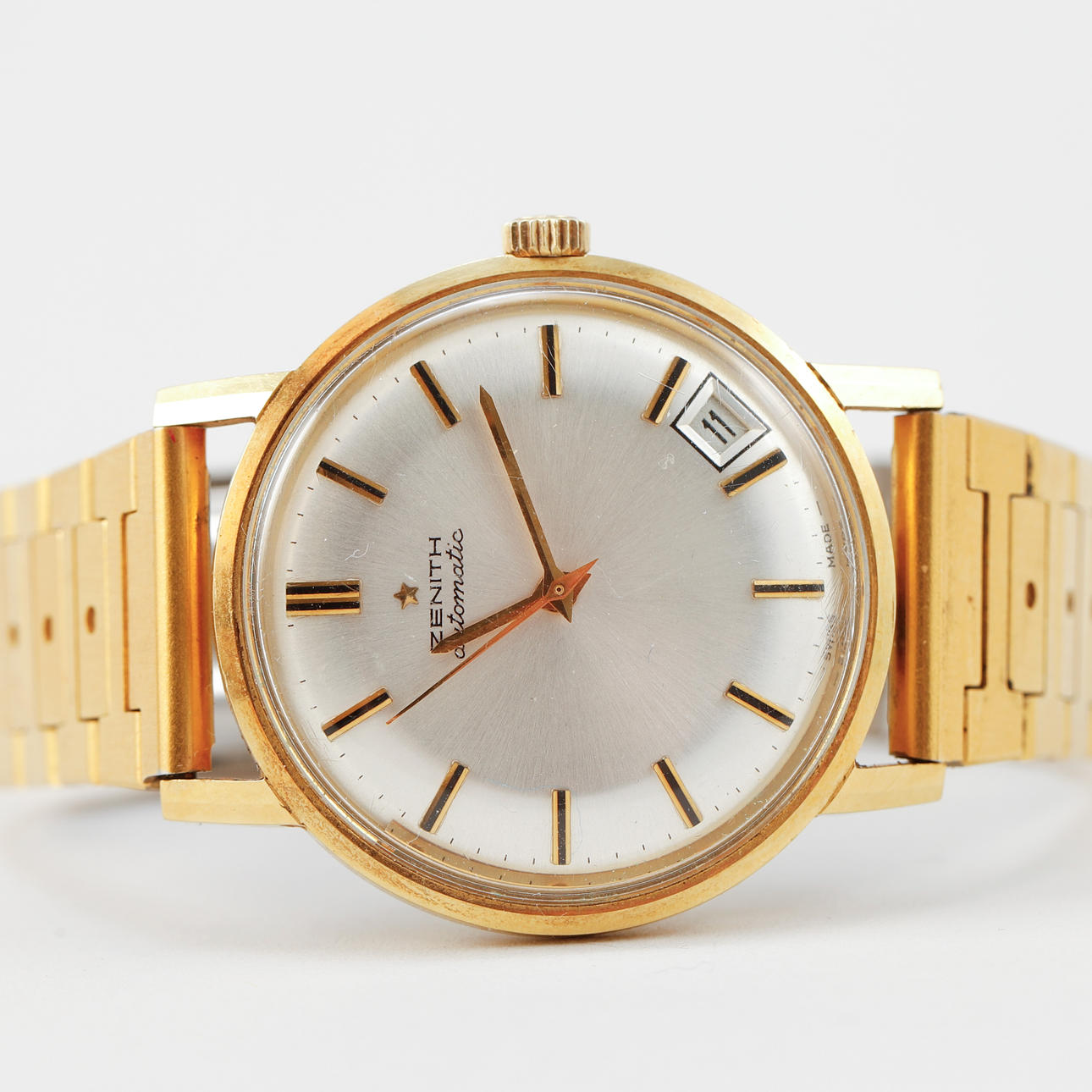 RELOJ DE PULSERA, Zenith Automatic, oro de 18 quilates en caja.