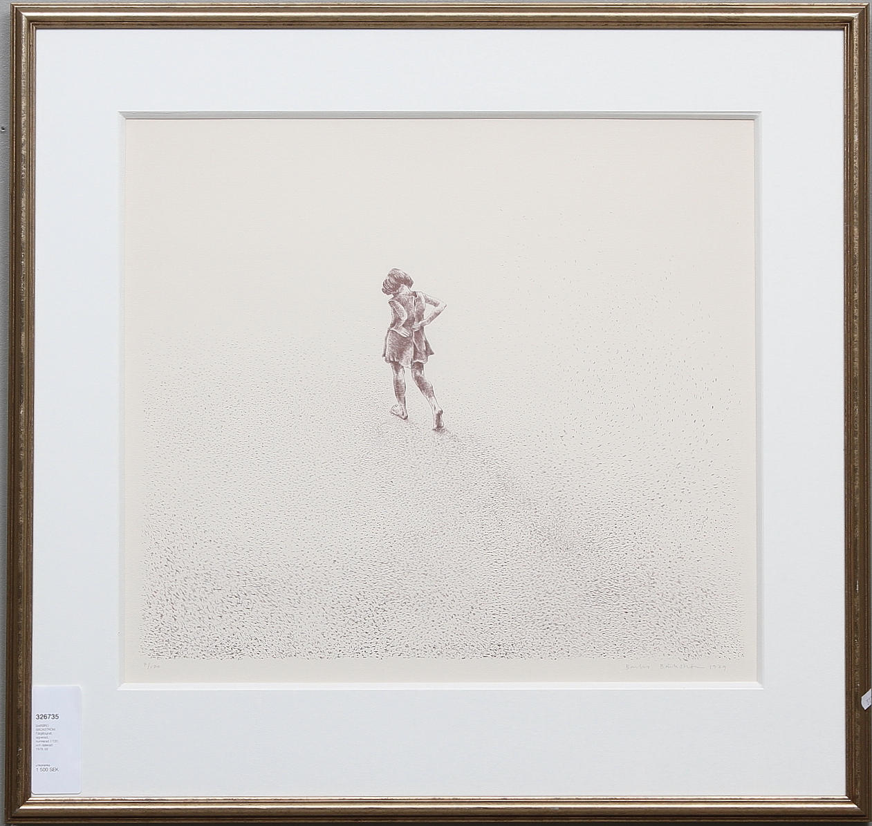 BARBRO BÄCKSTRÖM. Färglitografi, signerad, numrerad 7/120 och daterad 1979.