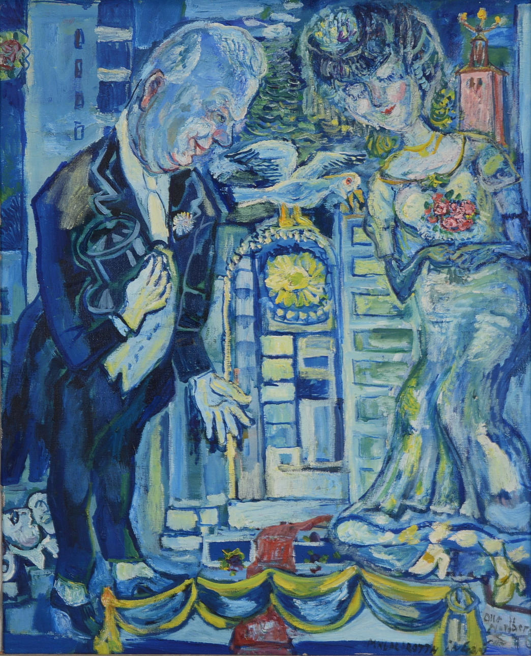 OLLE NORDBERG. Olja på duk.