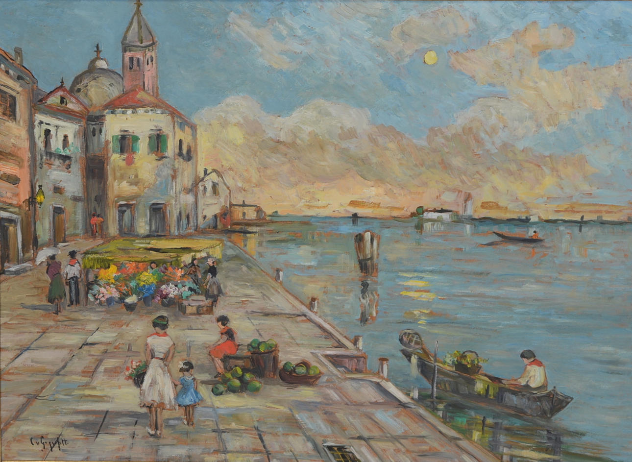 CECILIA VON GEGERFELT. Olja på pannå.