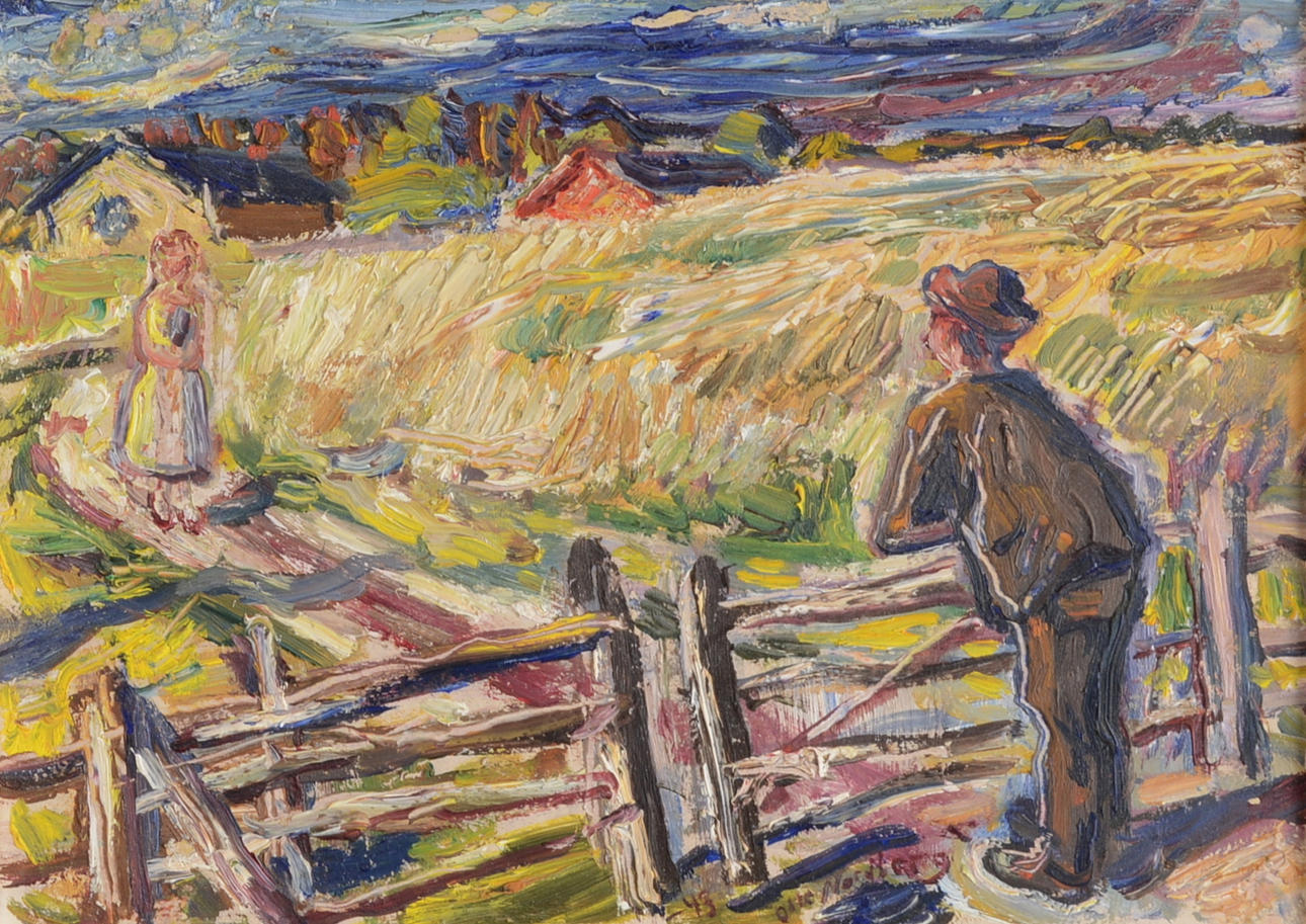 OLLE NORDBERG. Olja på pannå.