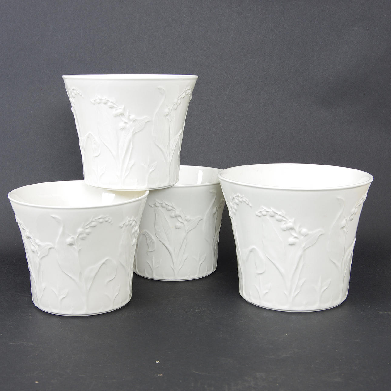 YTTERFODER, 4 stycken, "Liljekonvalj", Gustavsberg.