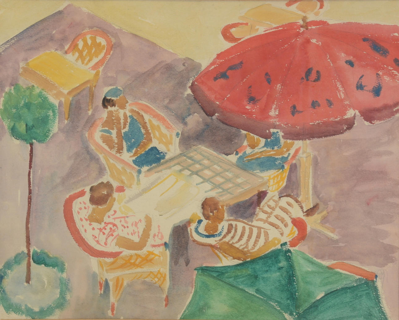 BO VON ZWEIGBERG. TILLSKRIVEN. Akvarell.