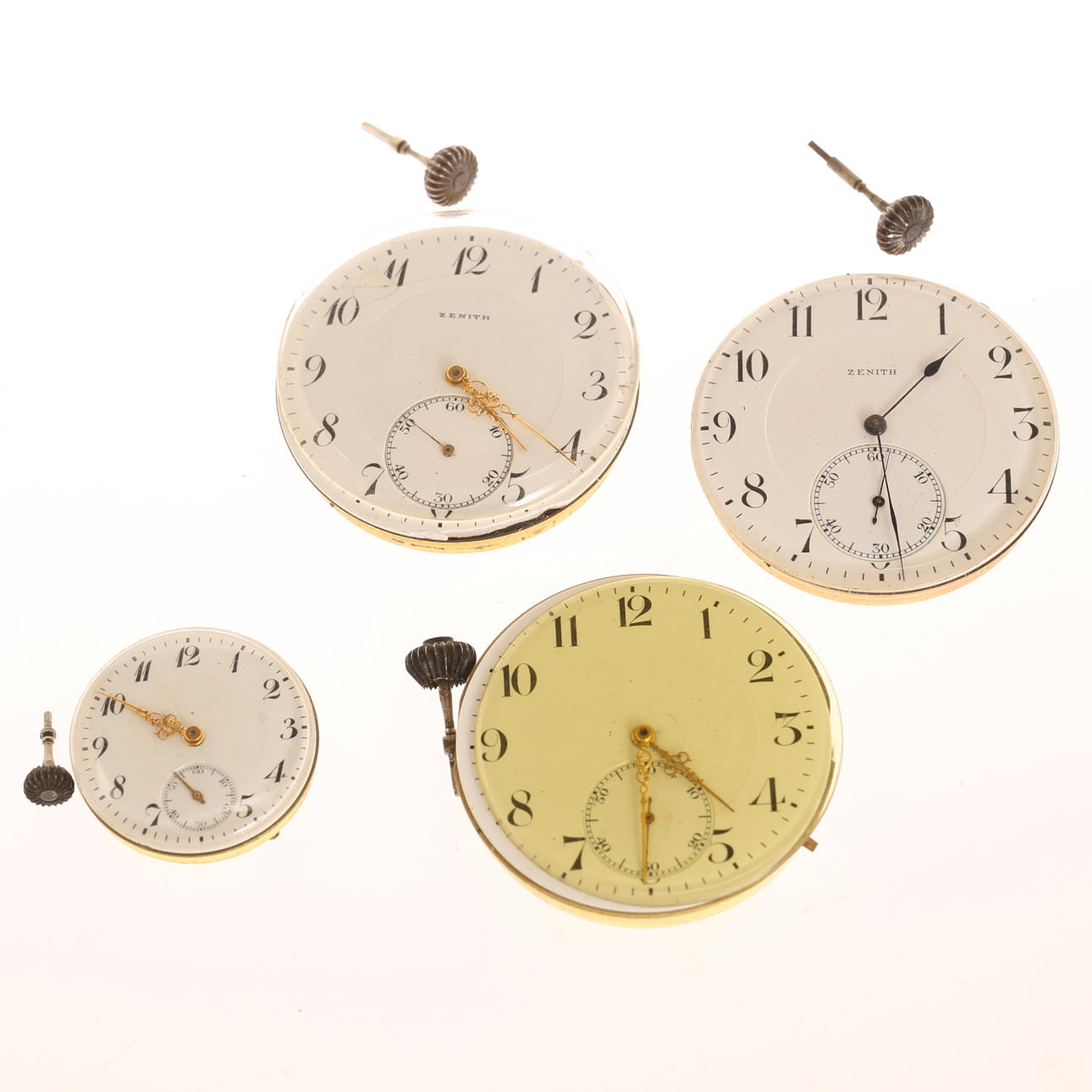 RESERVDELAR till fickur, 4 stycken, Zenith.