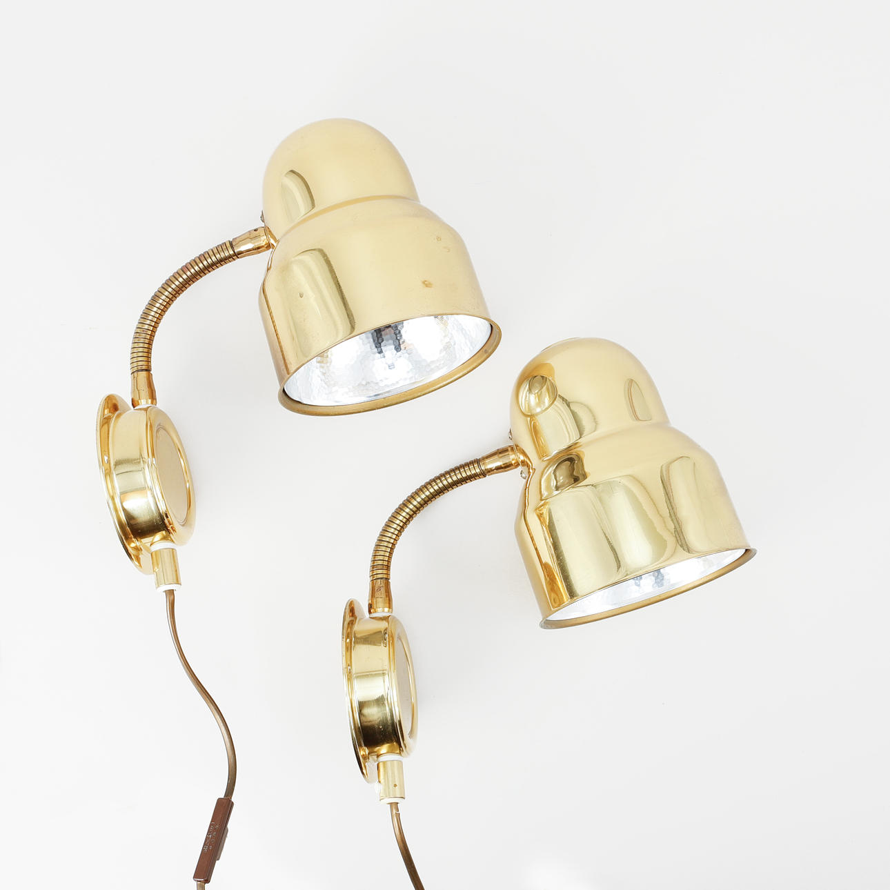 WALL LAMPS, a pair, EWÅ,, Värnamo.
