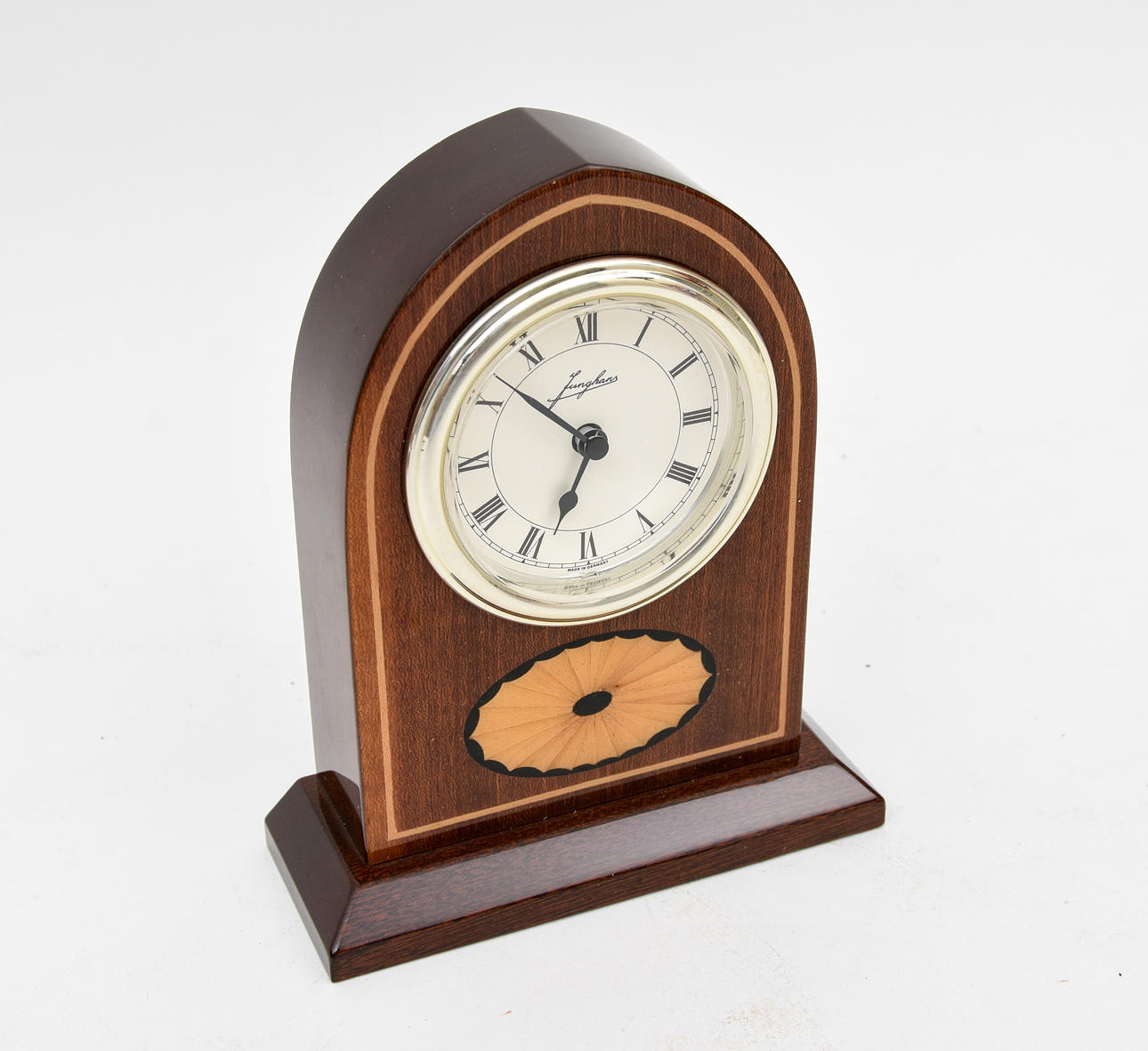 JUNGHANS. Style clock with wooden decoration.