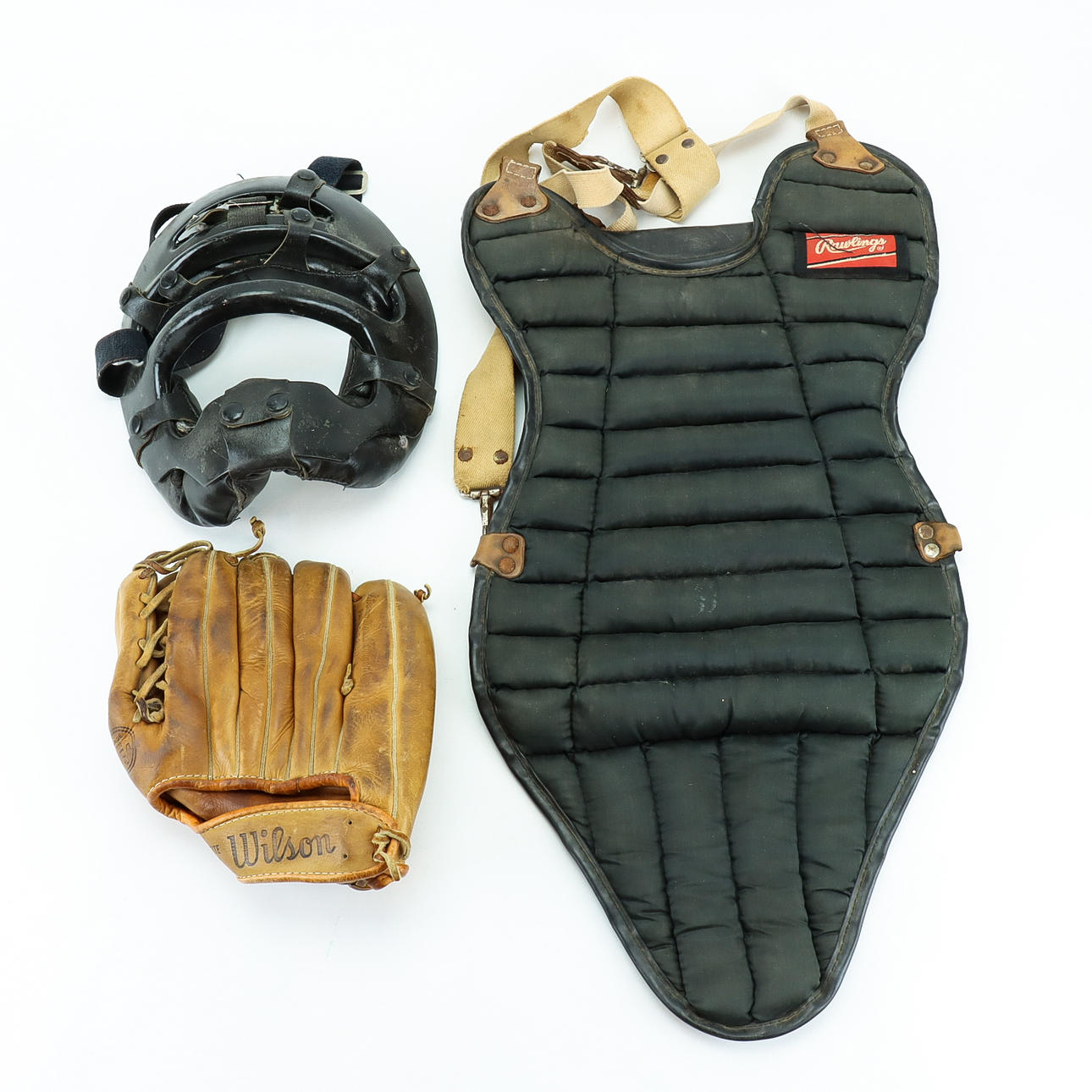 BASEBALLUTRUSTNING 3 delar, för catcher.