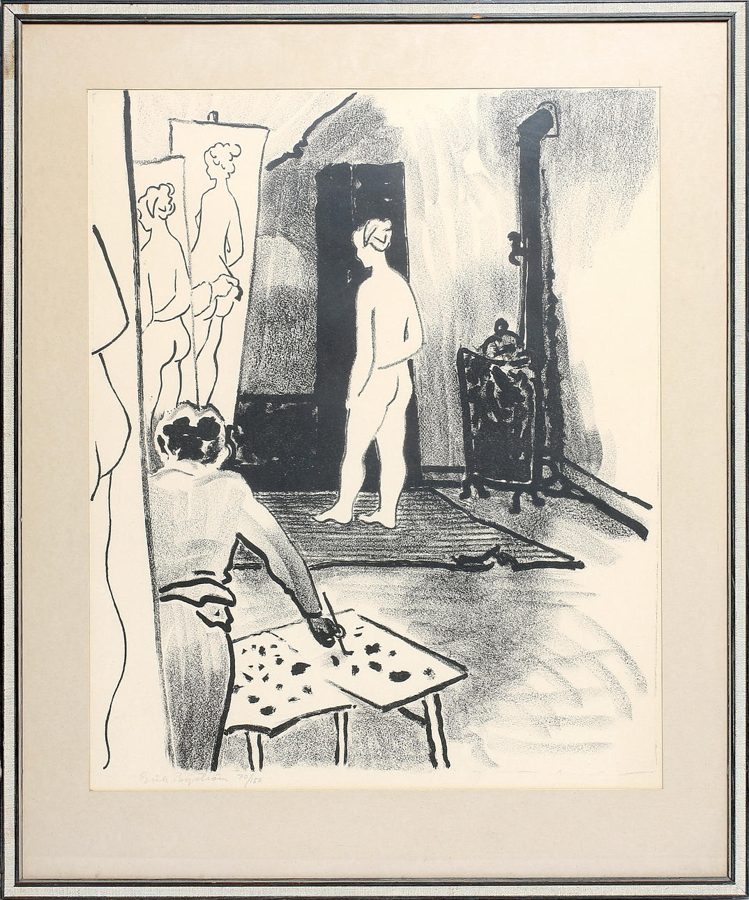 ERIK BYSTRÖM. Litografi, signerad och numrerad 70/150.