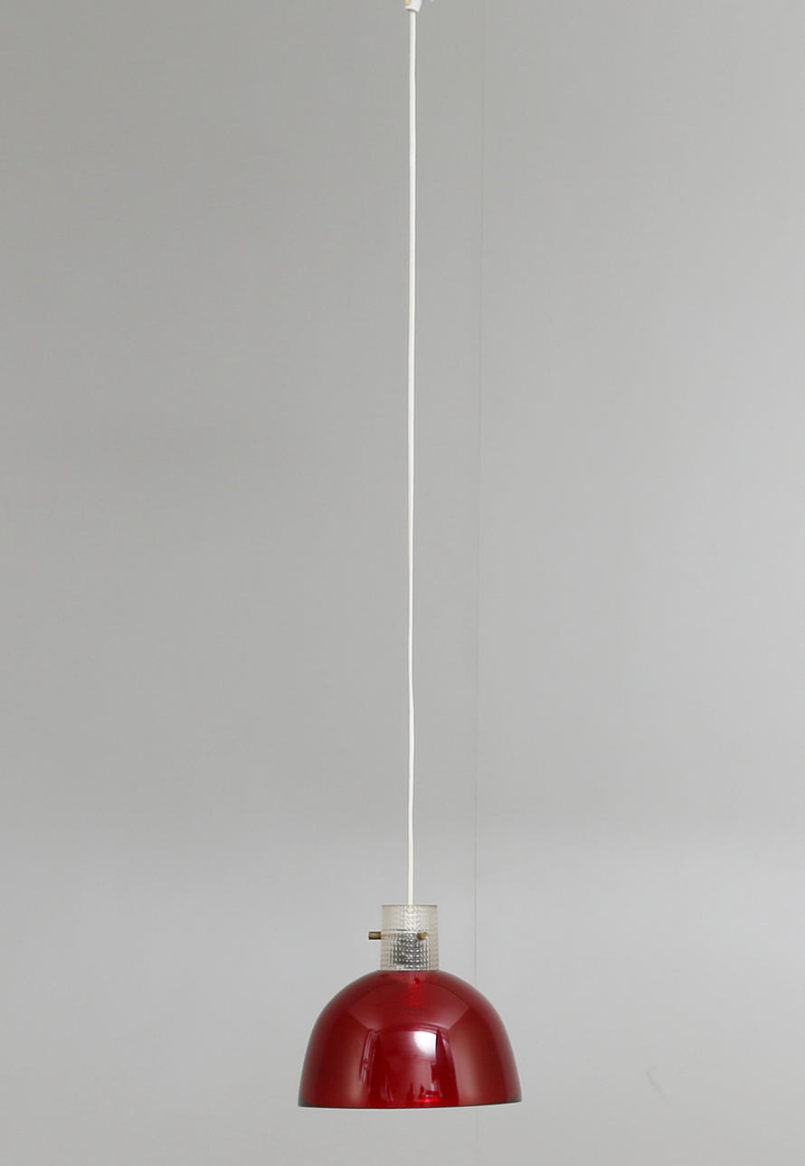 TAKLAMPA, "Colora", Sven Palmqvist för Orrefors, 1960-tal.