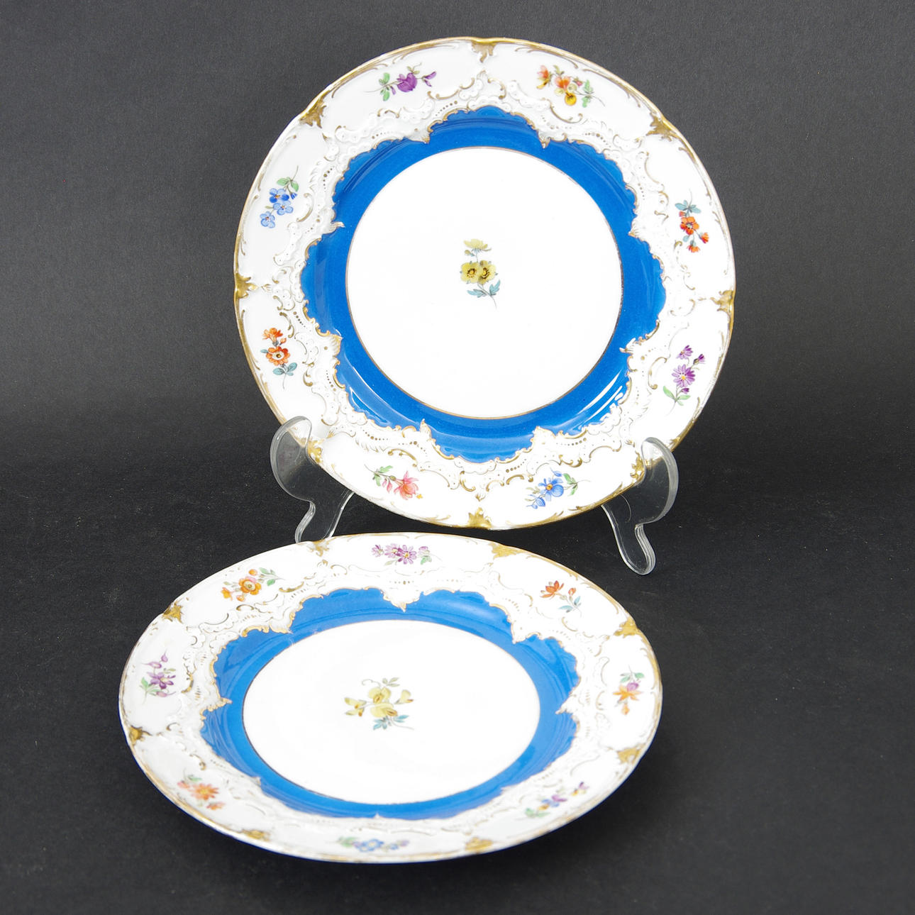 ASSIETTER, 1 par, Meissen.