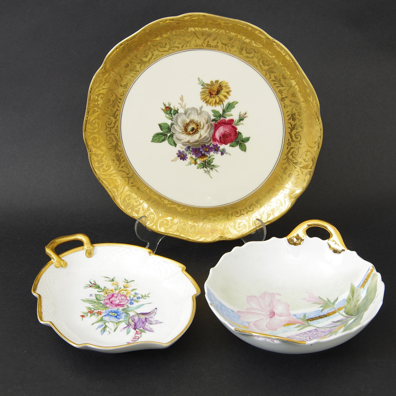 FAT, 3 stycken, porslin, Rosenthal, Bing & Gröndal samt Kaiser.