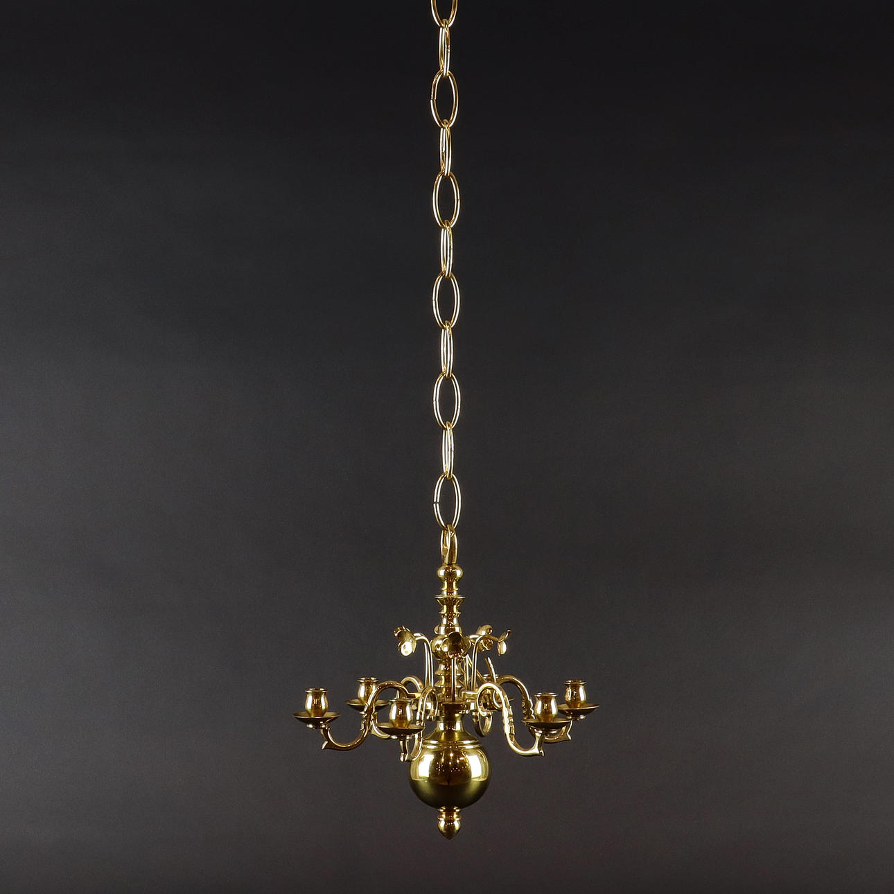 KRONLEUCHTER Messing, Fong Gränna.