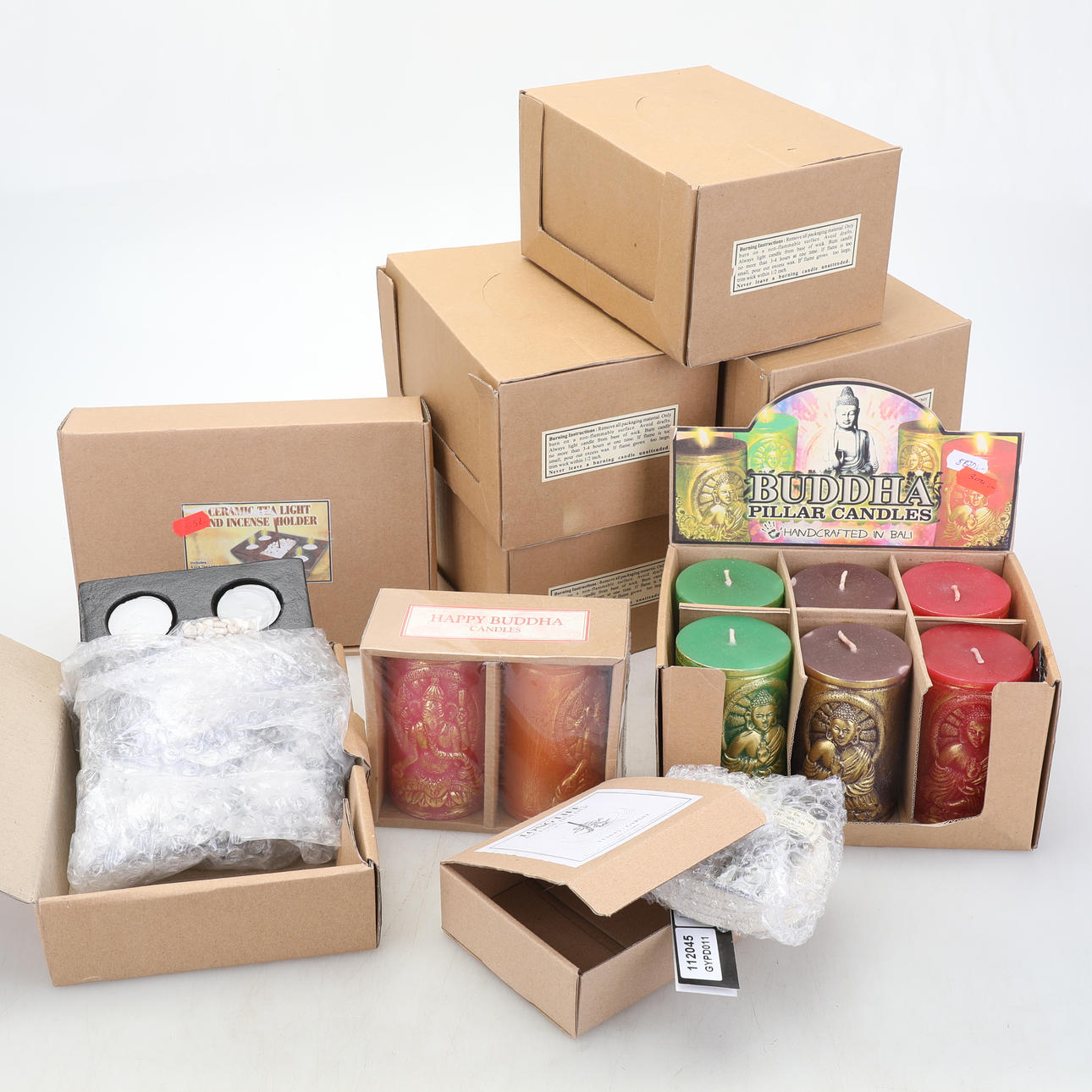 BLOCK CANDLE y soporte para barritas aromáticas.