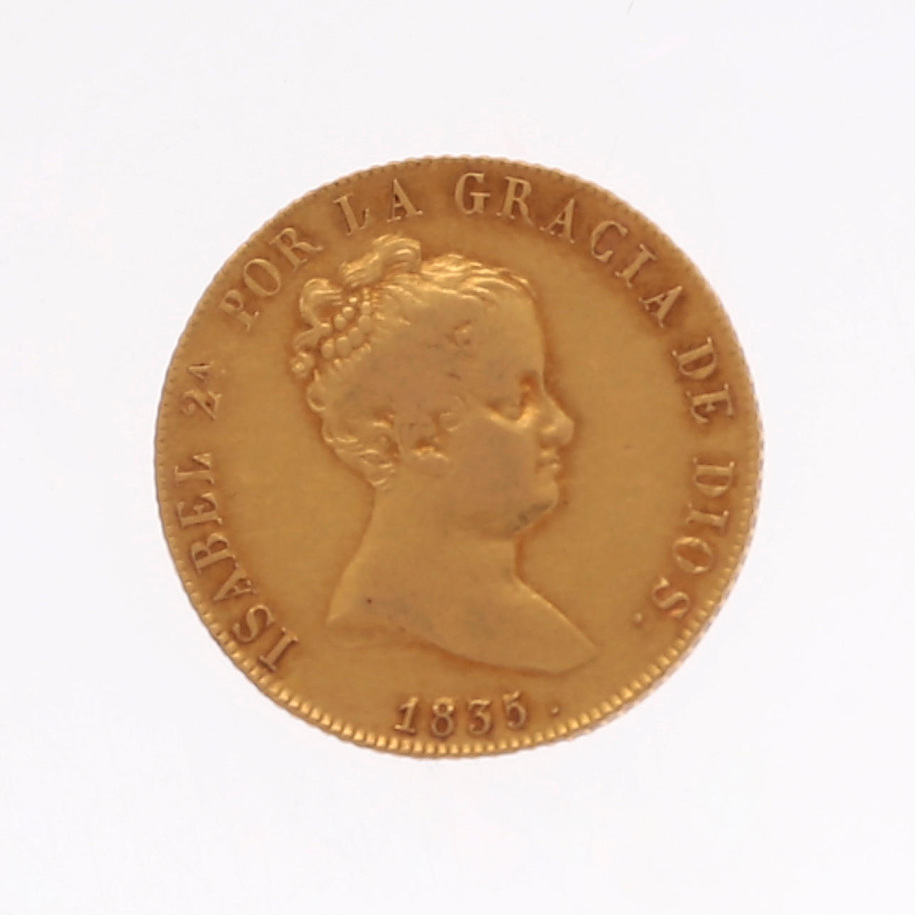 Spanische Goldmünze.