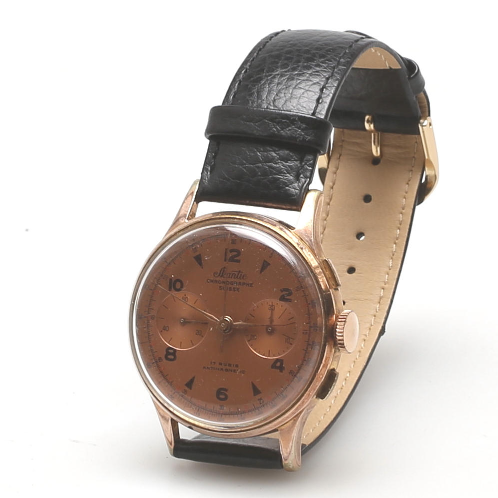 ARMBANDSUR, herrklocka, Skantic, 1940/1950- tal.