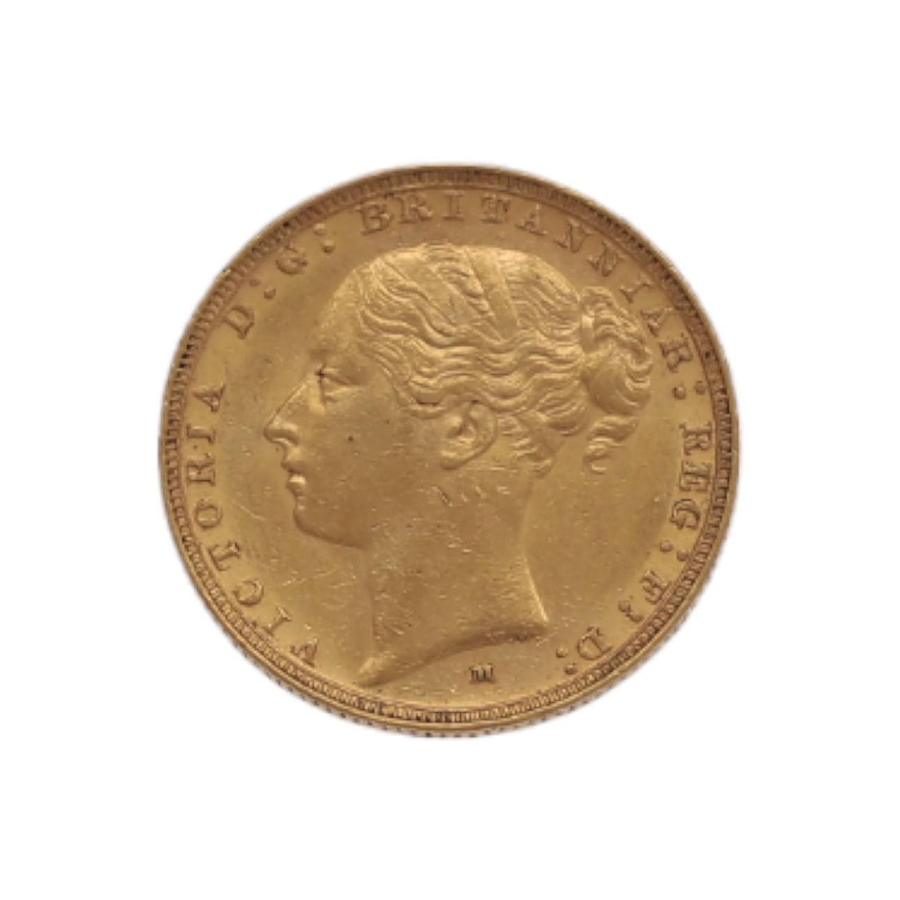 English gold coin.