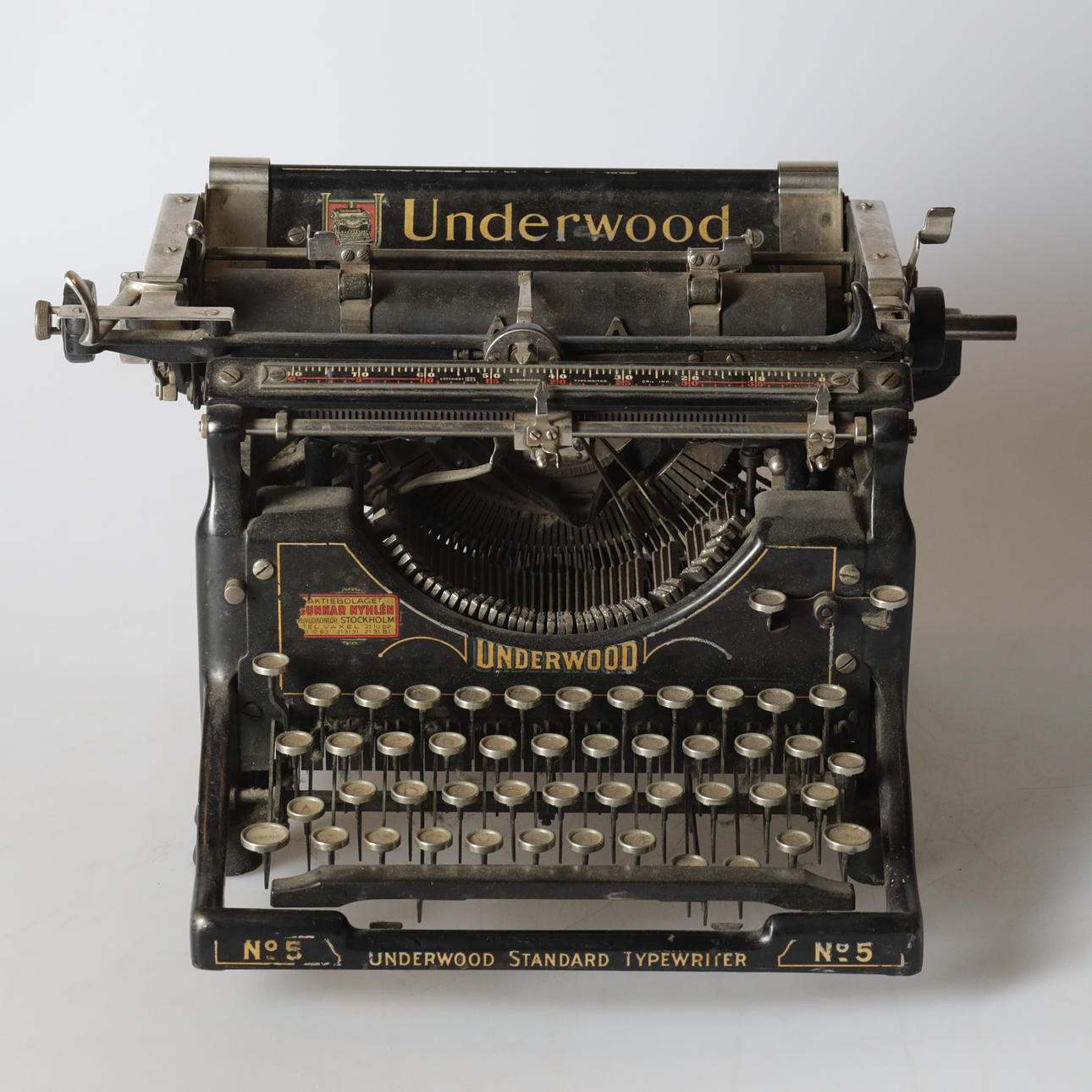 SKRIVMASKIN, Underwood, ”No 5", 1900-luku.
