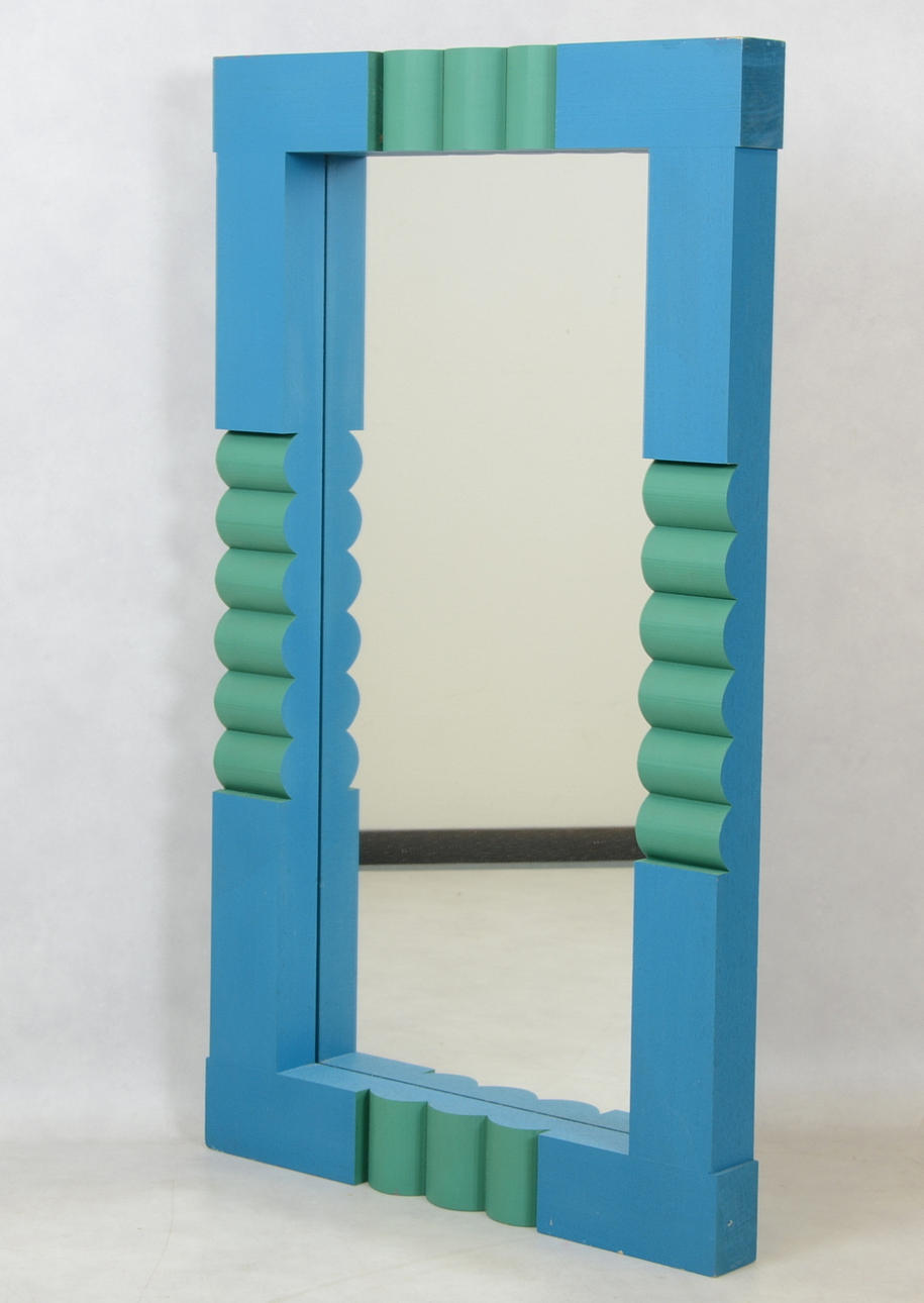 ERIK HÖGLUND. VÄGGSPEGEL, Eriksmålaglas.