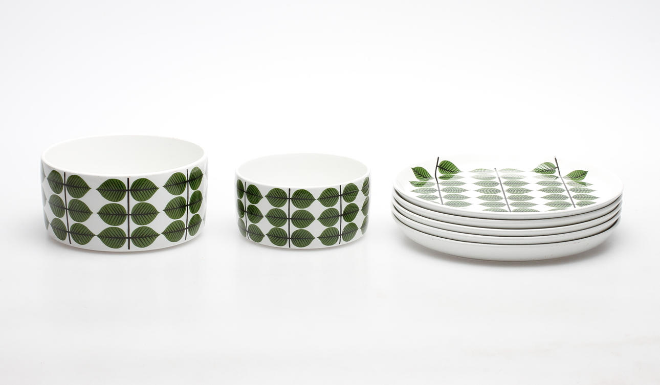 SERVISDELAR, 7 delar, "Berså", Stig Lindberg.