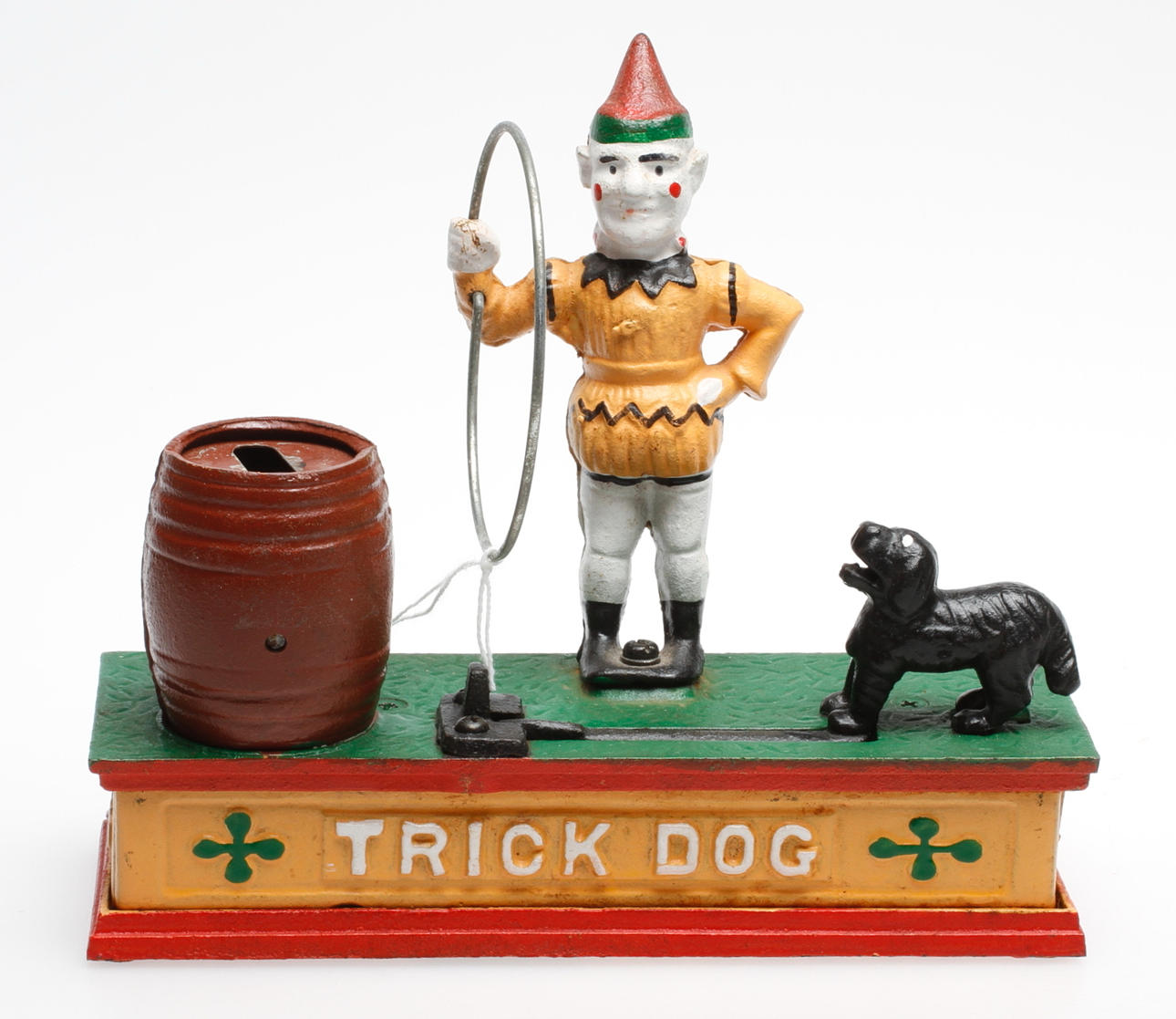 SPARBÖSSA, "Trick Dog", gjutjärn.