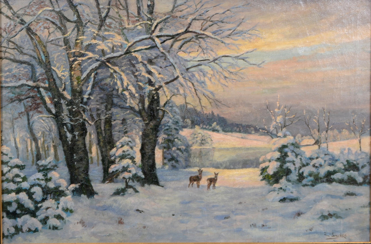 EDUARD LUCKE. Olja på duk.